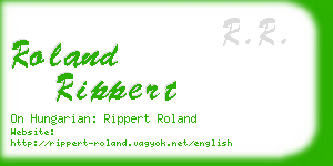 roland rippert business card